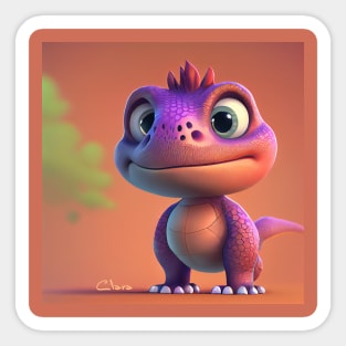 Baby Dinosaur Dino Bambino - Clara Sticker